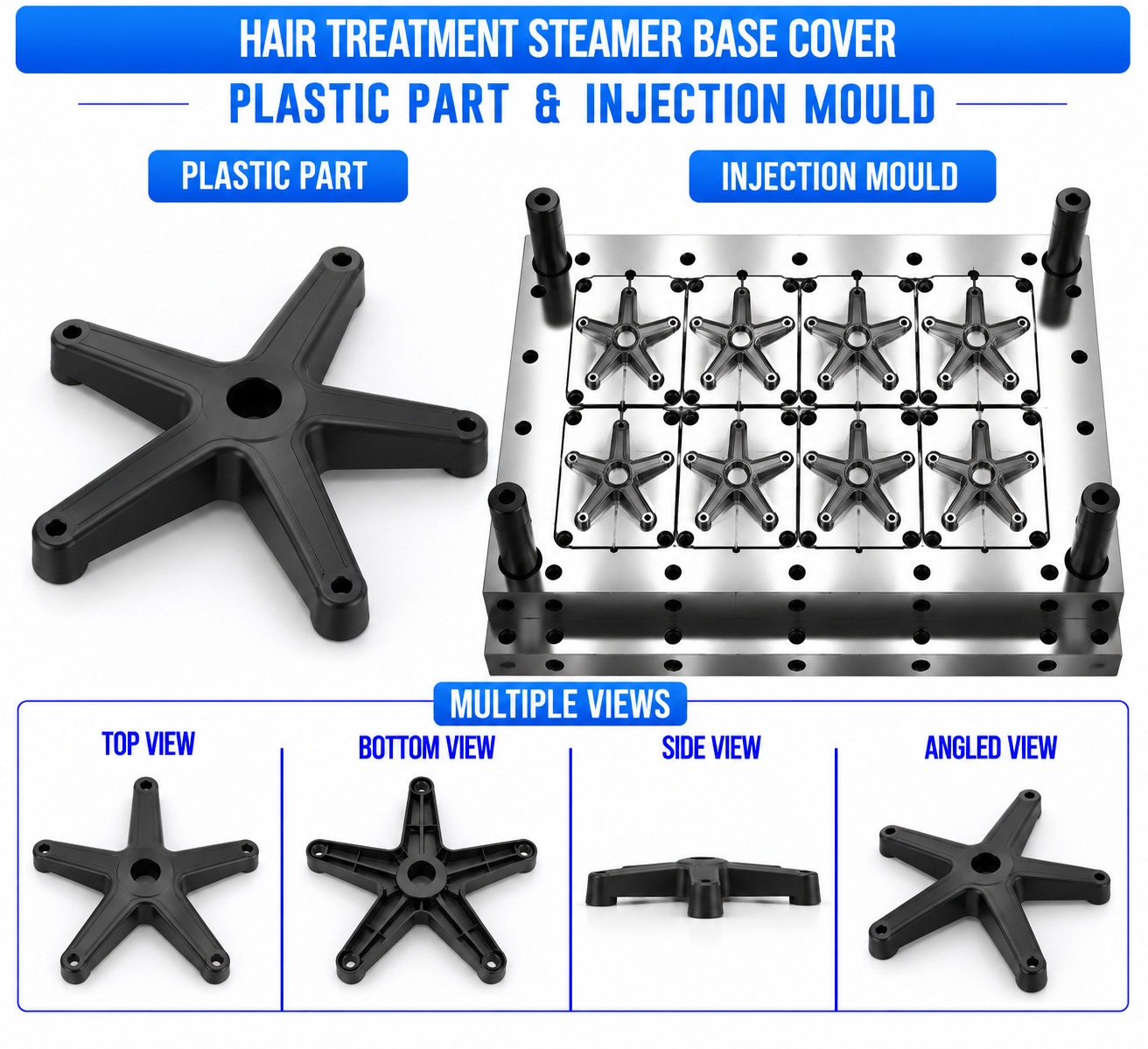 Hair Treatment Steamer Plastic Base Cover Mould and Moulding Service